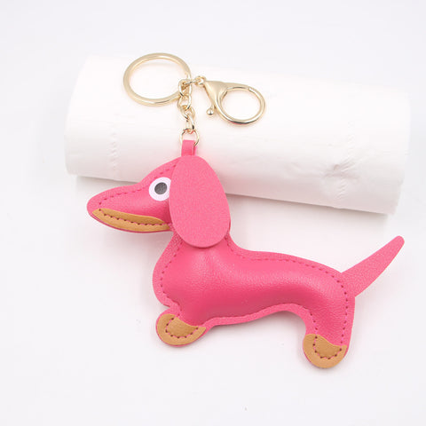 Porte-clés de voiture mode pendentif chien saucisse