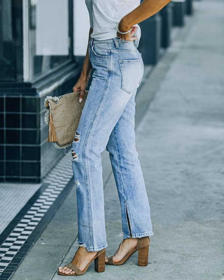 Spring And Summer Leisure Fashion Street Washed Jeans - Fashionner