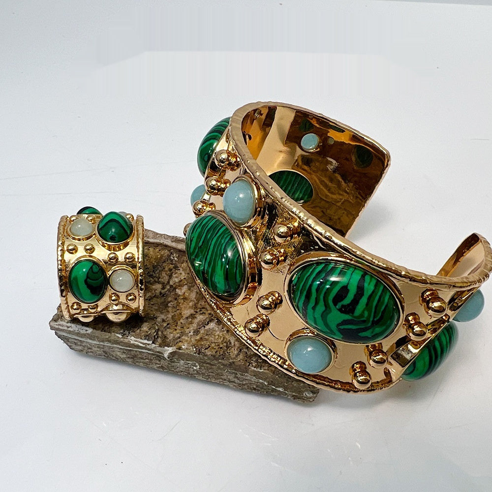 Buy Malachite Bracelet Retro Minority Design online at Fashionner.