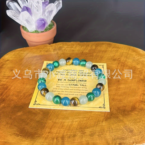 Bracelet Malachite Œil de Tigre Hommes et Femmes