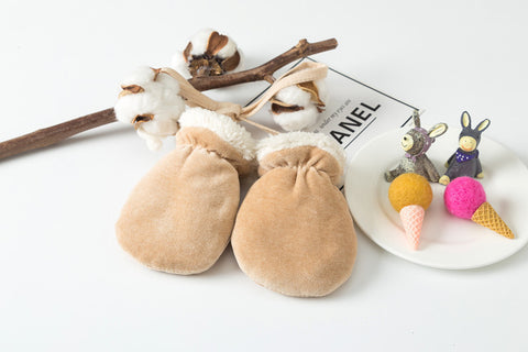 Gant de protection pour enfant avec tour de cou chaud et doigts apparents