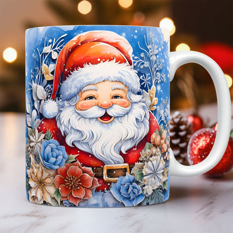 Tasse en céramique de Noël 3D créative, design spatial unique, bonhomme de neige, Père Noël, tasse à café, thé, lait, cadeaux de Noël pour enfants, adultes, gadgets de cuisine