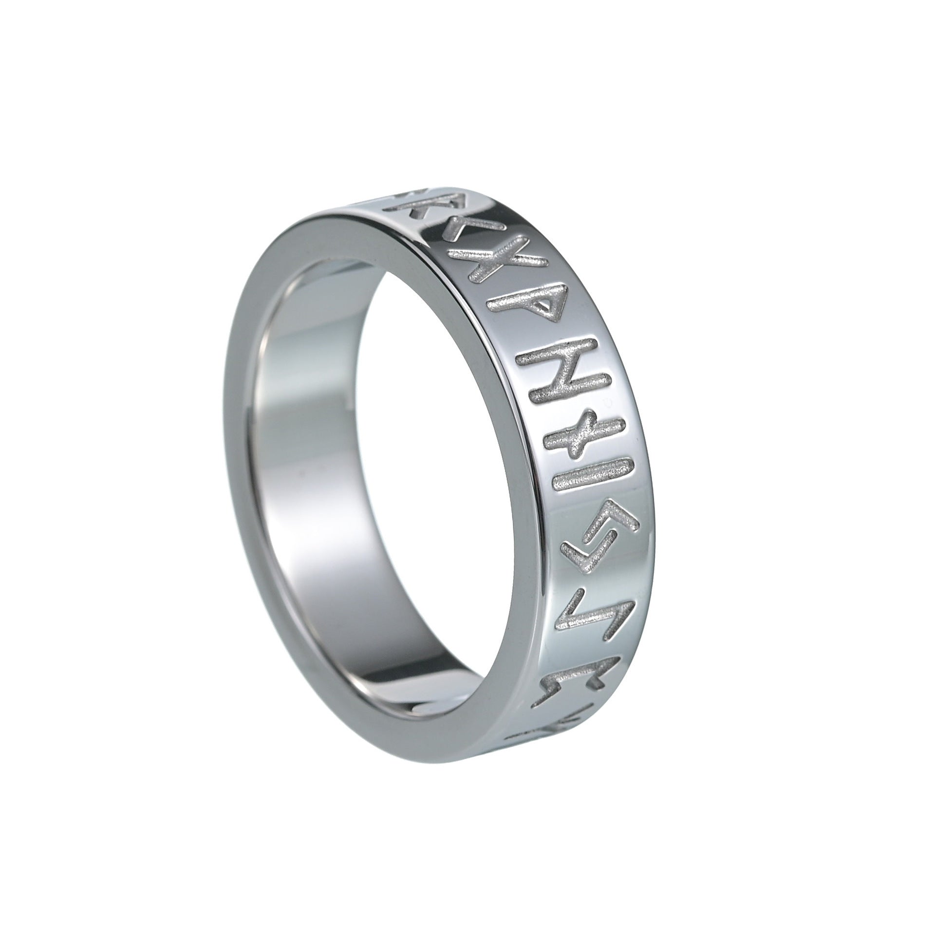 Couple Titanium Steel Ornament Ring
