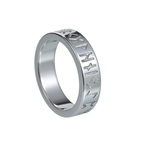 Bague d'ornement en acier de titane pour couple