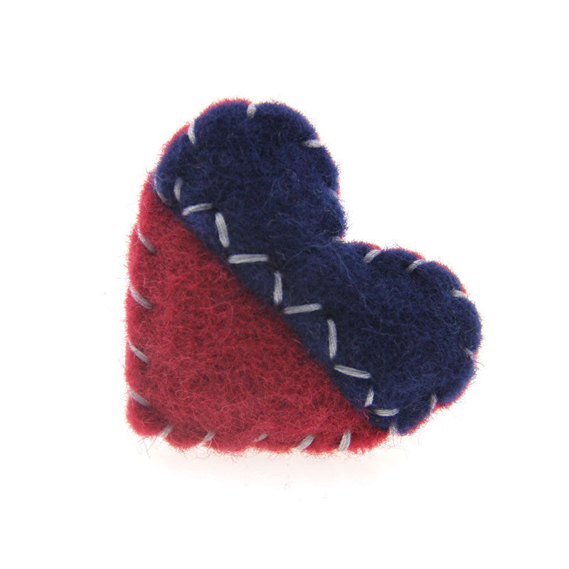 Hand-stitched Heart Felt Poke Poke Music