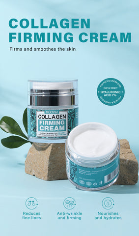 Crème Visage Anti-Rides à l'Acide Hyaluronique Hydratante Haute Hydratation Anti-Âge