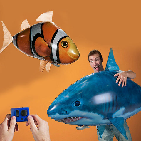 Jouets requins télécommandés Poissons nageurs dans l'air Ballons RC infrarouges gonflables Avions RC volants Jouets pour enfants