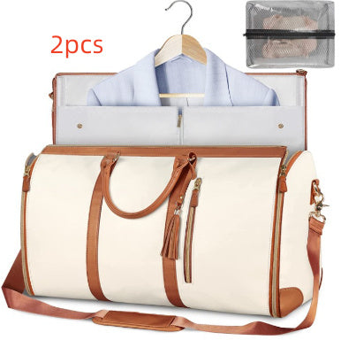 Sac de voyage polochon grande capacité, sac à main pour femme, sac à costume pliable, sacs fourre-tout étanches pour vêtements