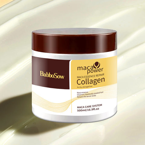 Masque Capillaire Hydratant au Collagène Crème Nourrissante Douce Nettoyage Profond Huile Essentielle Soin Capillaire