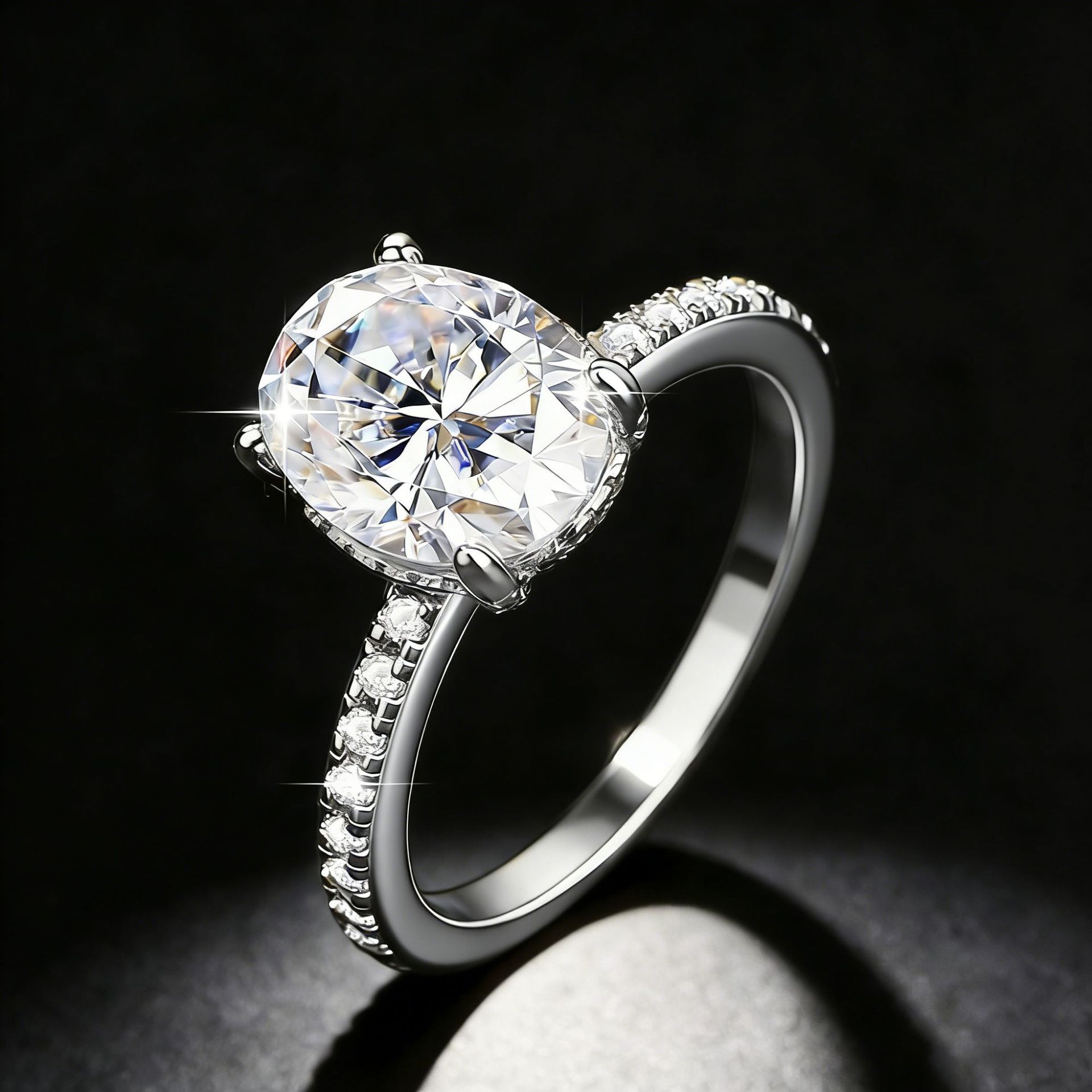 Buy Affordable Luxury Fashion Moissanite Ring For Women online at Fashionner.