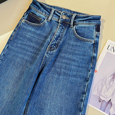 Vintage Handmade Embroidered Warm Washed Jeans - Fashionner