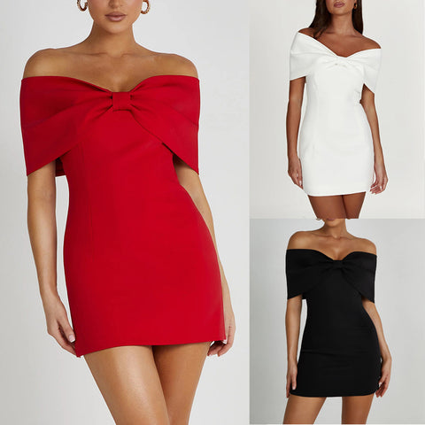 Nouvelle robe décontractée d'été sexy à épaules dénudées