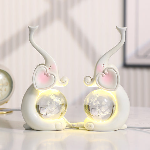 Veilleuse boule de cristal lumineuse pour chambre à coucher