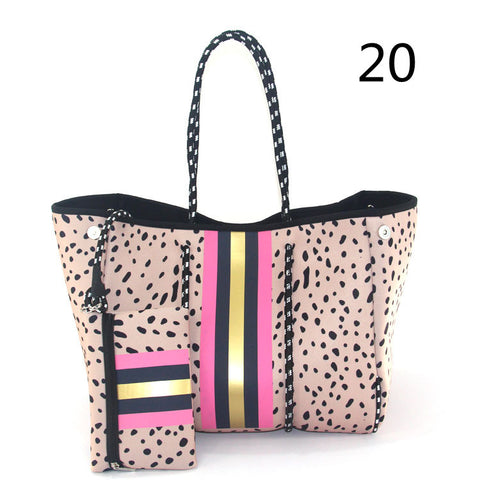 Fashionx Spain Women Luxury Shoulder Bag Large Neoprene Light Bolsas Female Travel Beach Holiday Handbags - Fashionner
