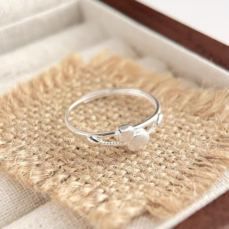 Buy 1 Piece 999 Sterling Silver Gourd Design Ring, Delicate Minimalist Style, Suitable For Daily Wear & Gifting online at Fashionner.
