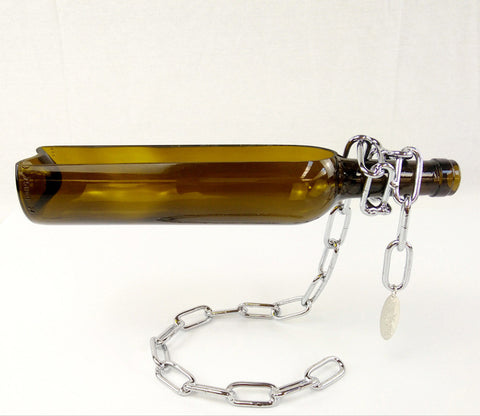 Pot de fleurs hydroponique créatif en verre suspendu pour succulentes bouteilles de vin