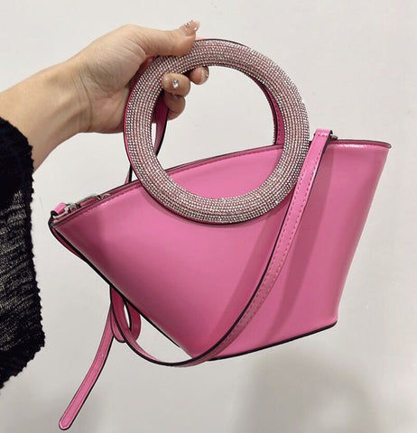 Diamond Round Handle Portable Basket Pack - Fashionner