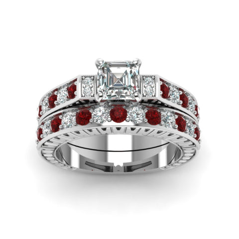 Buy Micro-Paved Square Zircon Couple Rings For Women online at Fashionner.