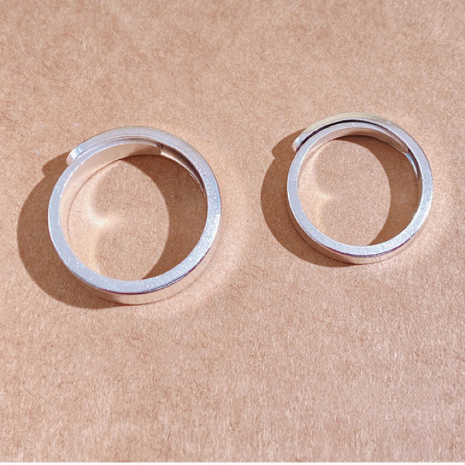 Buy 1Pcs 999 Sterling Silver Polished Band Statement Ring, Elegant Simple Style, Ideal For Birthdays & Holiday Gifts online at Fashionner.