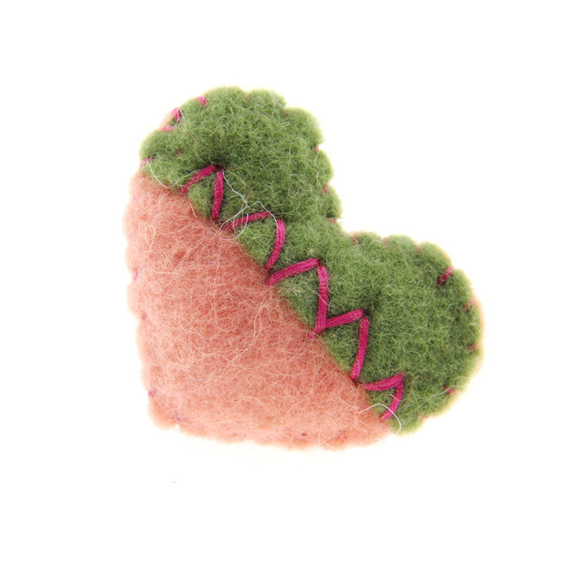 Hand-stitched Heart Felt Poke Poke Music