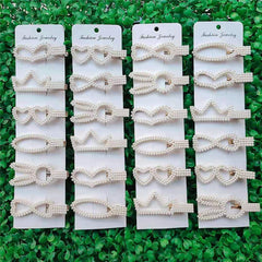 One Card 10 Pearl Hairpins Are Not Re-like BB Clip Bangs Hair Accessories