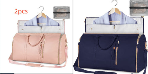 Sac de voyage polochon grande capacité, sac à main pour femme, sac à costume pliable, sacs fourre-tout étanches pour vêtements