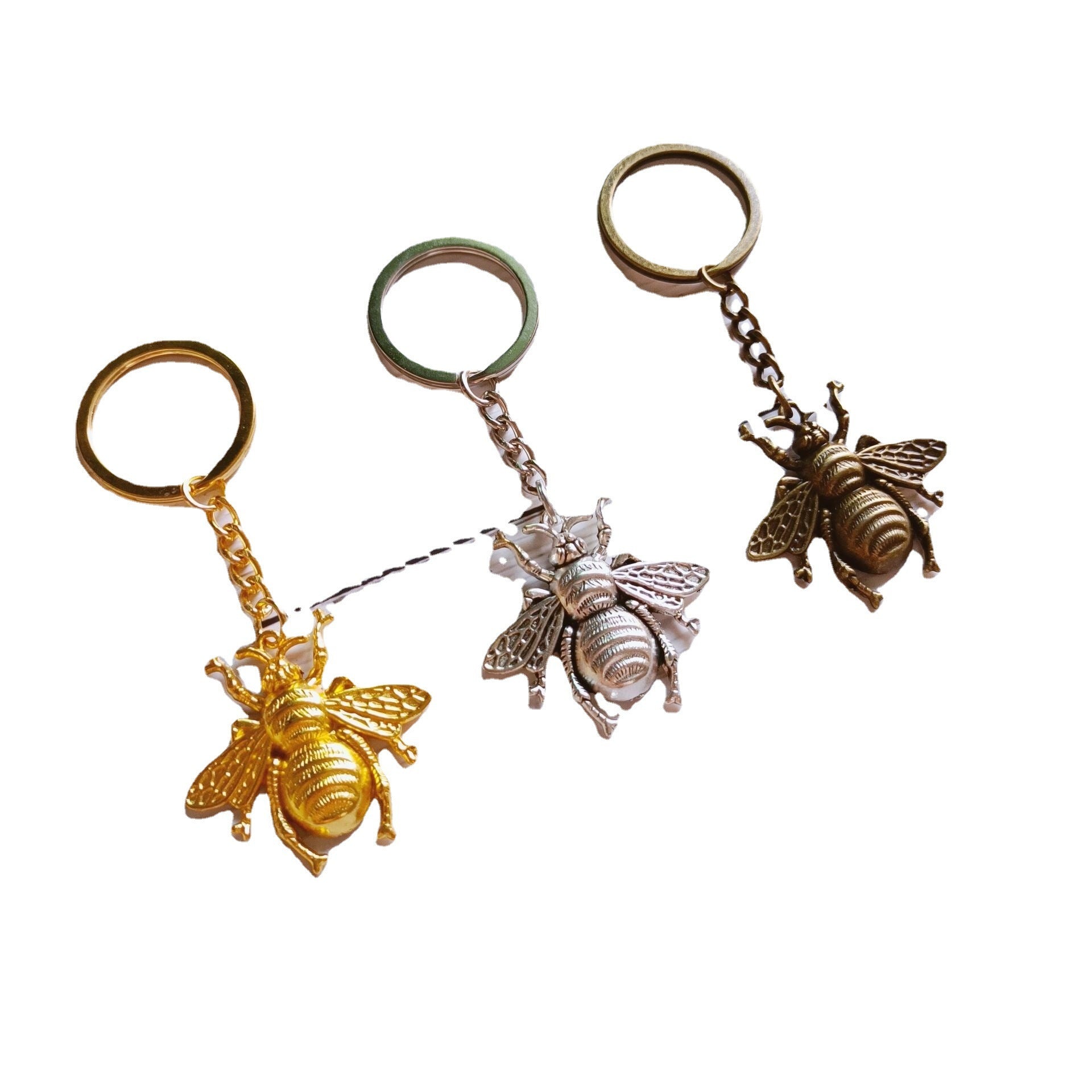 Popular Personalized Creative Bee Pendant Keychain Vintage Bee Pendant Ornament