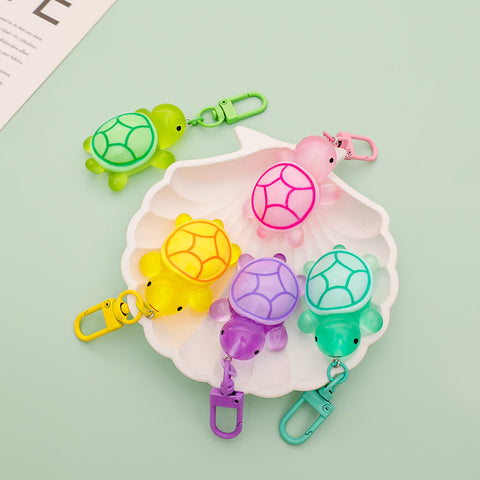 Porte-clés Petite Tortue Lumineuse Pendentif Mignon