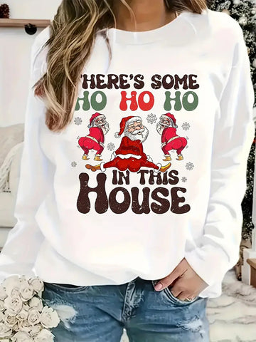 Pull à col rond de Noël pour femmes