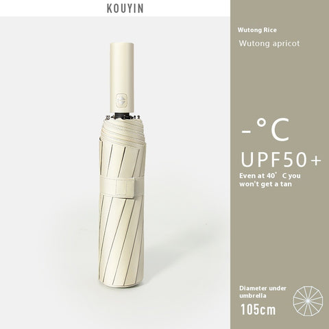 Full-automatic Folding Umbrella Rain And Rain Dual-purpose Sunshade