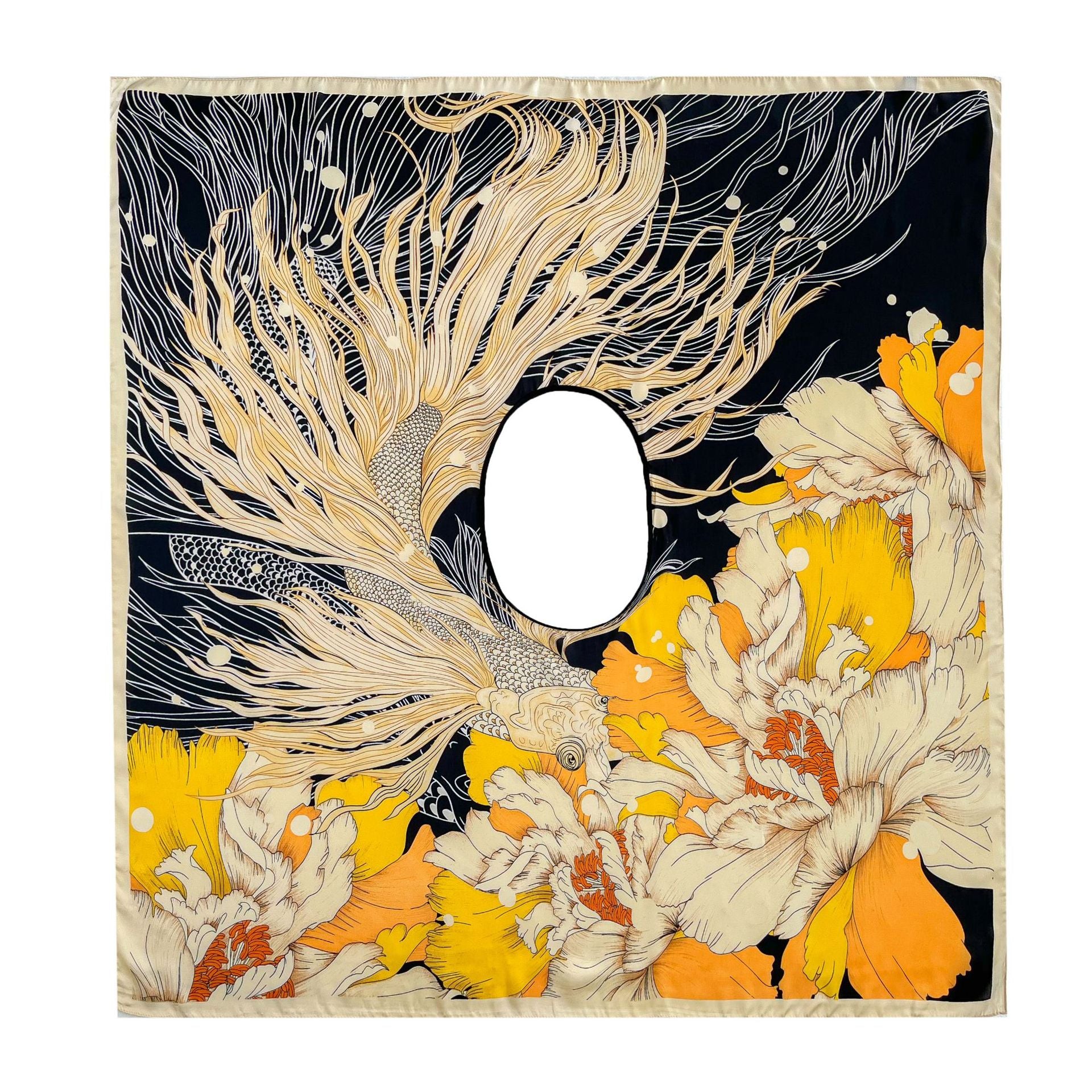 Silk Scarf Artificial Silk Sunscreen Scarf For Women Pullover Shawl - Fashionner