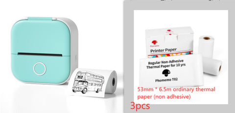 Mini Imprimante Thermique Portable Imprimante Photo Maison Imprimante de Mauvaises Questions pour Étudiant Imprimante d'Étiquettes Mini Bluetooth Étiquette de Prix