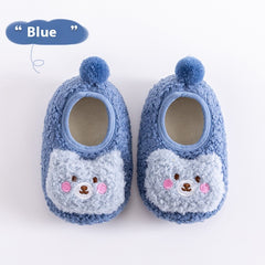 Thickening Fleece-lined Baby Low-top Ankle Non-slip Floor Socks