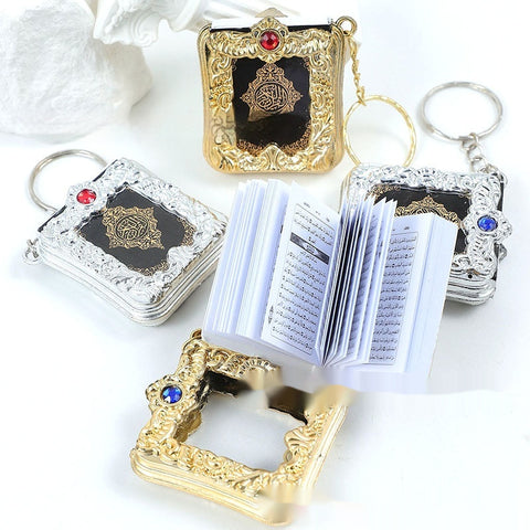 Pendentif porte-clés rétro petit texte Sutra pendentif diamant anglais