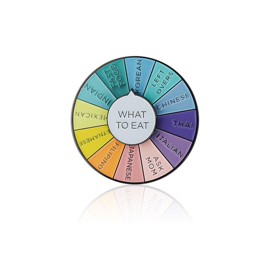 English Turntable Brooch Rotatable