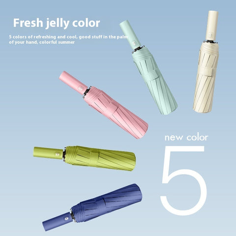 Full-automatic Folding Umbrella Rain And Rain Dual-purpose Sunshade