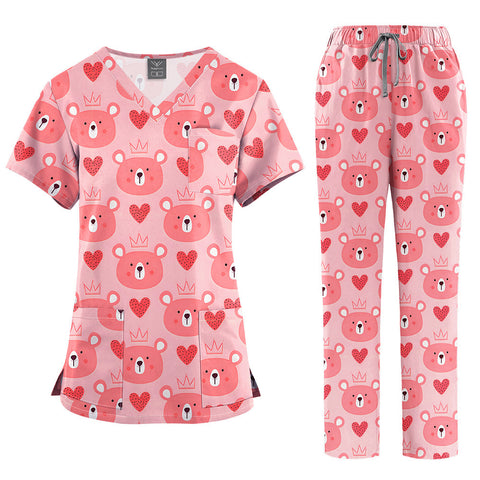 Printed Wash Comfortable Breathable Nurse Uniform