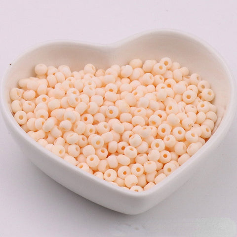 Perles de riz en verre Macaron Super Premium 4 mm