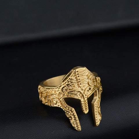 Nouvelle bague masque guerrier mode personnalité