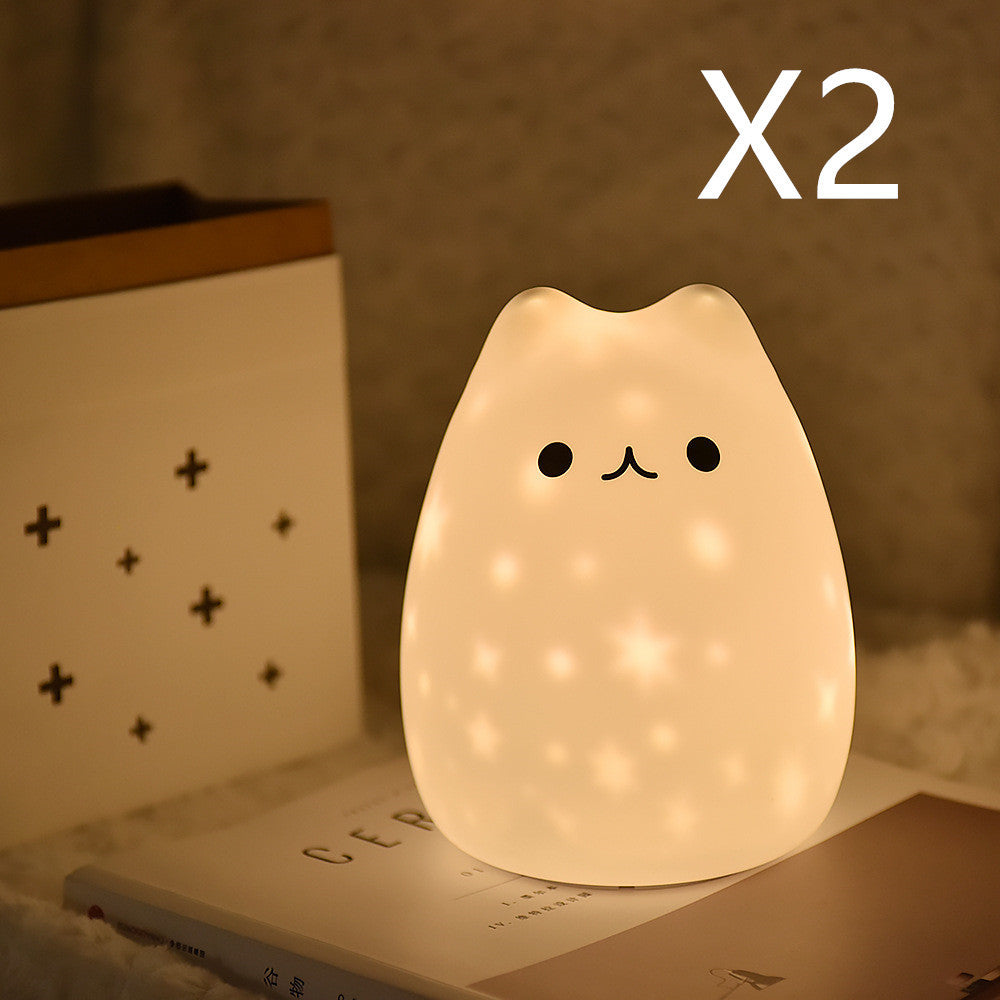 LED projection silicone night light