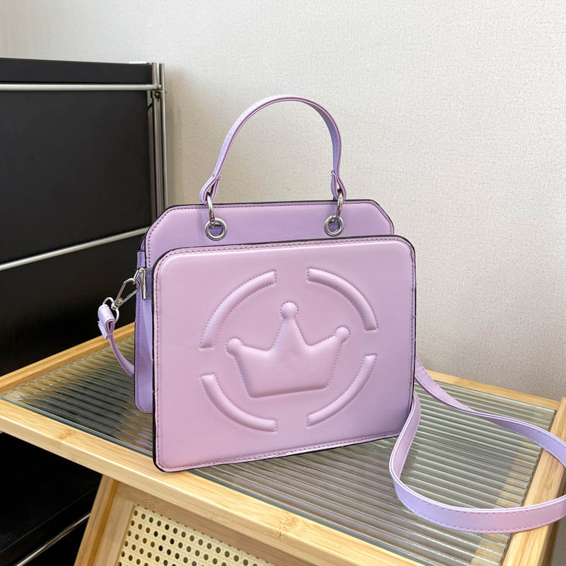 Women's Shoulder Bag Embossed Simple Cross-border PU Soft Leather Textured - Fashionner