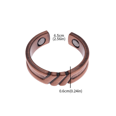 Copper-plated Letter Open-ring Jewelry