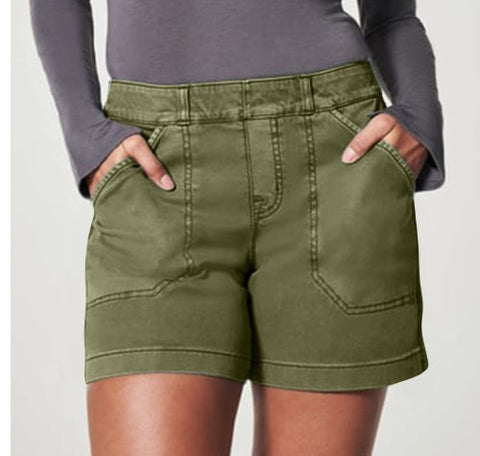 Combinaison Taille Haute Femme Pantalon Décontracté Coton et Lin Fin Coupe Trapèze