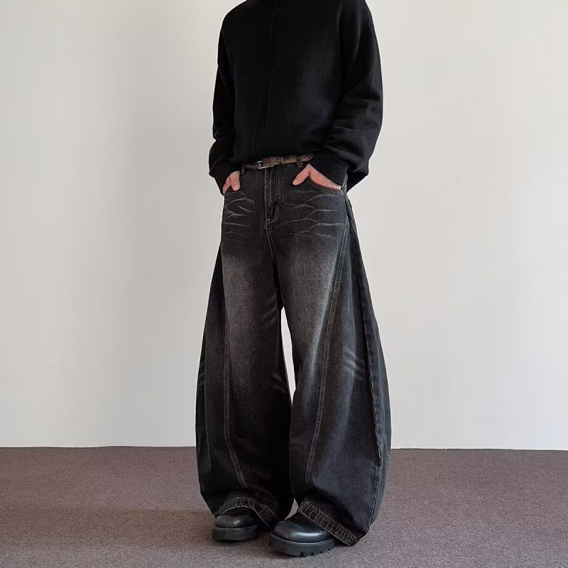 Pantalon large homme polyvalent, aspect haut de gamme, coupe décontractée, style urbain