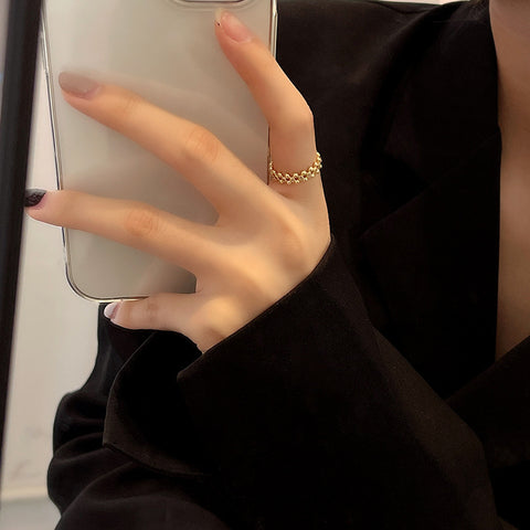 Bague de couple de tempérament de personnalité féminine