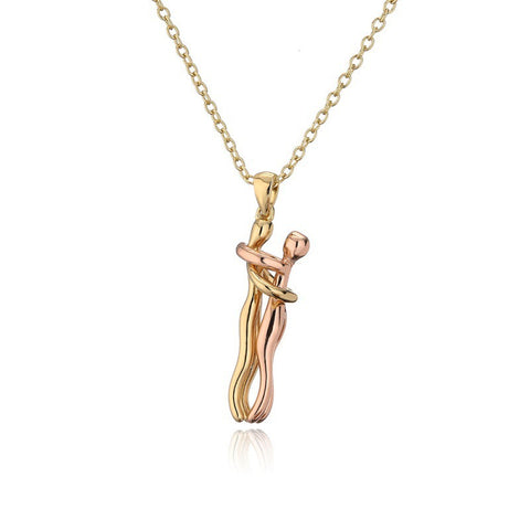Buy Special-Interest Design Couple Hug Pendant Necklace online at Fashionner.