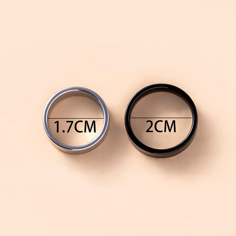 Bague Couple Acier Inoxydable Croix