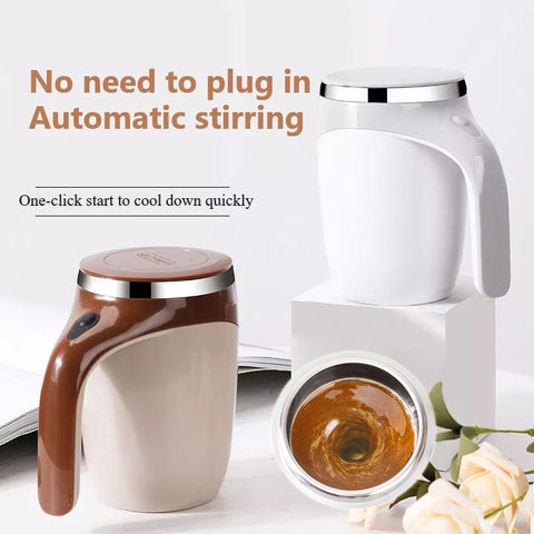Tasse à café mélangeuse automatique, modèle rechargeable, tasse à agitation électrique de grande valeur, tasse à eau magnétique rotative paresseuse pour milk-shake