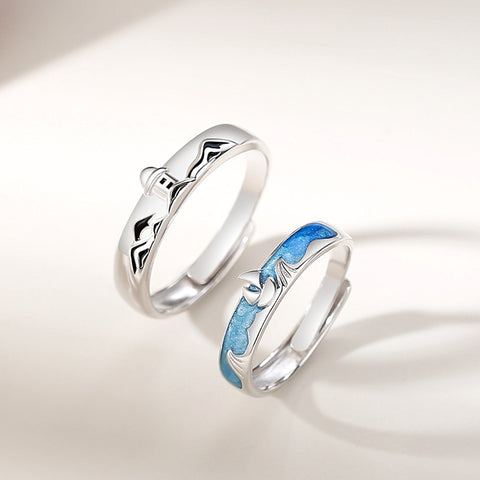 Bague Couple Haven Bague Vague Design Original