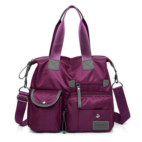 Large Capacity Multi-pocket Shoulder Bag For Women Nylon Waterproof Handbags Female Casual Commuting Messenger Crossbody Bags - Fashionner